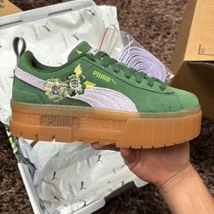 Women's Green Mayze X Liberty Leather Sneakers